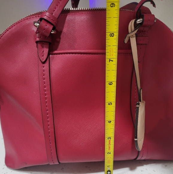 Coach Red Dome-Shaped Handbag - Picture 8 of 9